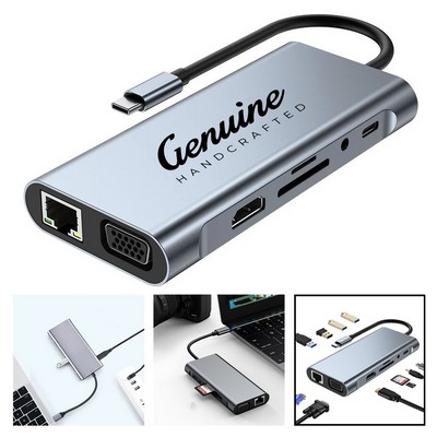 11-in-1 USB-C Docking Station Hub