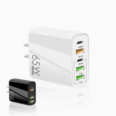 65W 5-Port USB-C Fast Charging Station Block