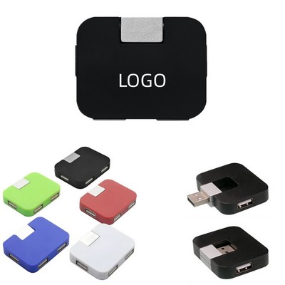 Compact 4 Port USB Hub