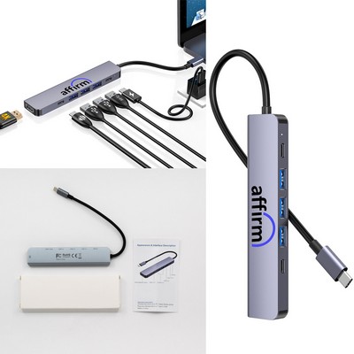 USB-C 6-PORT FAST Data & Charging Hub with HDMI Port