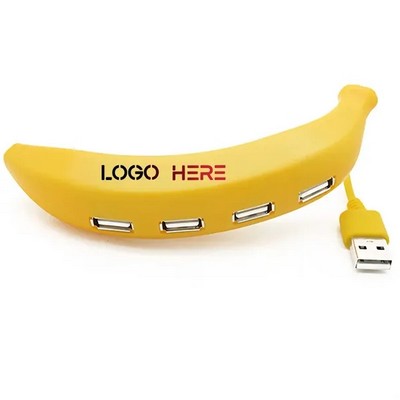 Compact 4-Port USB 2.0 Type-C Multi-Device Splitter Hub