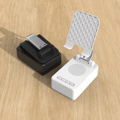 2" 1 Blue Tooth Speaker With Wireless Charging Phone Holding Stand