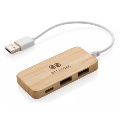 Bamboo Dual Hub (80Mm x 36Mm x 10Mm)