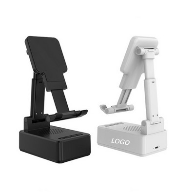 3-In-1 Foldable Wireless Charger, Phone Stand, And Bluetooth Speaker