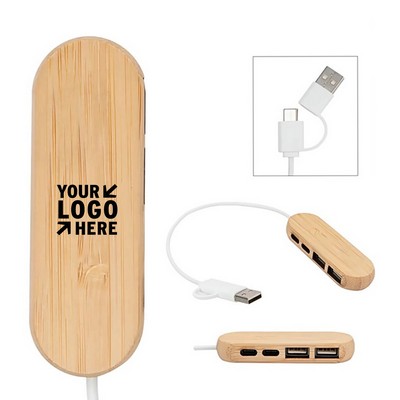 4-Port Bamboo Hub