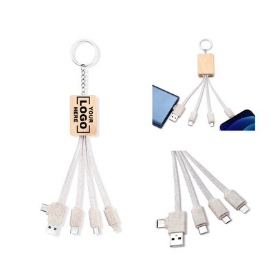 Keychain EcoLink Cable with USB/Type-C
